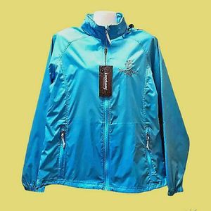 💙🖤 NWT Landway Blue Windbreaker Jacket Coat